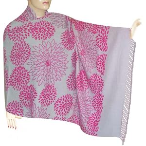 Buy All Over Kashmiri Embroidered Or Cashmere Stole In Wool Fabric, Gift For Her (Free Shipping)...