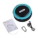 InzhiRui Waterproof Sport Speaker, Portable Wireless Speaker, Bluetooth Speakers Built-in Mic 500 mAH Rechargeable Battery 6 Playing Hours (Black&Blue)