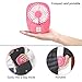 LP Mini USB Output Electric Fan Compact Easy To Carry for the Office , Home , Dorm , Study , Library , Games Room Outdoor Travel , Keep You Cool and Relaxed (Pink)