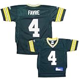Reebok NFL Equipment Green Bay Packers #4 Brett Favre Green Preschool Replica Football Jersey