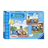 Thomas & Friends 3 Puzzles and Story Book Set ~ Ravensburger