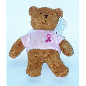 Mini Bean Bag Pink Ribbon Teddy Bear