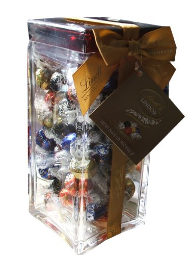 Lindt Assorted Holiday Gift Jar 69 Piece Assorted Chocolate Truffles