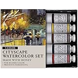 M. Graham Tube Watercolor Paint Cityscape 5-Color Set, 1/2-Ounce
