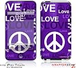 iPod Touch 4G Skin - Love and Peace Purple by WraptorSkinz
