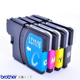�݊��C���N brother LC11-4PK(BK/C/M/Y) ���g �� (LC11BK�ELC11C�ELC11M�ELC11Y)