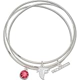 LogoArt Atlanta Falcons Crystal Bangle Bracelet