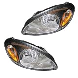 01-05 Chrysler PT Cruiser Headlights Headlamps Head Lights Lamps Pair Set by Aftermarket