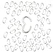 Beadalon Silver Plated QuickLinks Figure 8 Connectors Small (65 Pcs.)