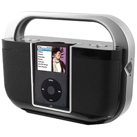iLive Portable Boombox with iPod Dock (Black)