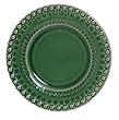 Majolica Ceramic Verde Pottery Salad Plate Green 8" D Set / 2
