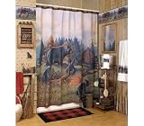 Black Bear Shower Curtain