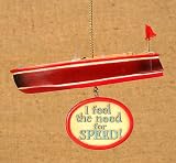 I Feel The Need For Speed Boat Christmas Ornament #W3694