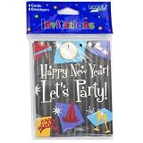 New Year invitations, pack of 8 - Case of 24