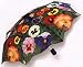 Rain or Sun Mini Automatic Push Button Folding Umbrella--Pansies Floral