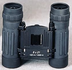 BLACK COMPACT 8 X 21MM BINOCULARS