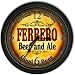 Ferrero 's Beer and Ale Black Cascading Pub Style Wall Clock Image