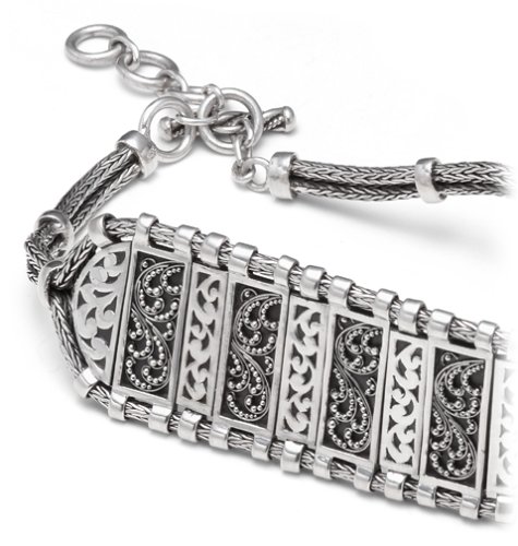 Sterling Silver Bazuban Choker Necklace, 12