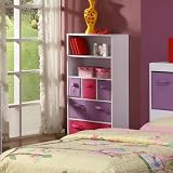 4D Concepts Girls Storage Bookcase, White