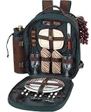 Picnic at Ascot 053B Oxford Navy and Sand Backpack 2-person