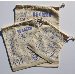 Buy Blue Lotus Set of Small, Medium and Large Produce Bags - Words by Blue Lotus now!