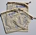 Blue Lotus Set of Small, Medium & Large Produce Bags - Words