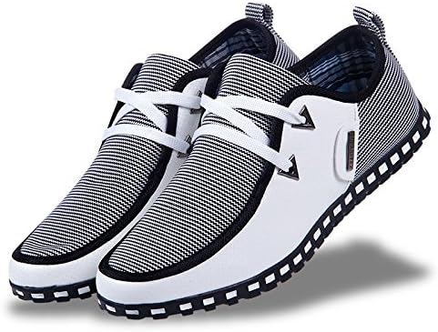 Anminlink New Fashion Simple Fashion Breathable Casual Shoes, Lace Men's Shoes, Non-slip Soles Sport Shoes Blue 7