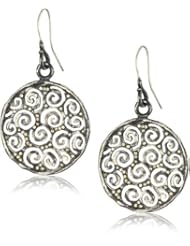 Deanna Hamro Atelier Pave Swirl Disc Earrings