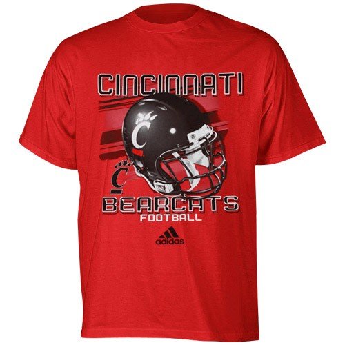 adidas Cincinnati Bearcats Red Tech Helmet T-shirt (X-Large)