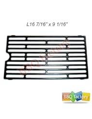Lawn & Patio: BBQ factory 61271 Porcelain Cast Iron Cooking Grid Replacement for Select Gas Grill Models by Chargriller, Jenn-Air and Others - bbq factory