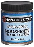 Emperor's Kitchen Organic Gomashio Sesame Salt, 3-Ounce Jars (Pack of 4)