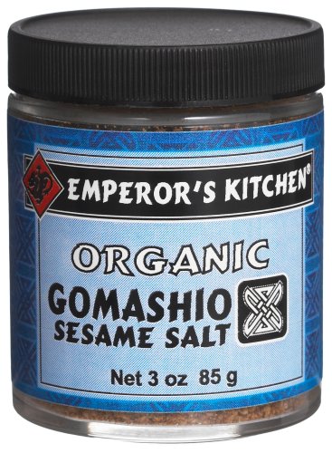 Emperor's Kitchen Organic Gomashio Sesame Salt, 3-Ounce Jars (Pack of 4)