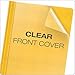 Oxford Premium Clear Front Report Covers, Letter Size, Yellow, 25 per Pack (58809EE)
