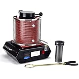 2 KG Kilogram Digital Gold Melting Furnace 110V Casting Refining Assaying Precious Metals Melt Silver Copper Tin Aluminum 2102 F