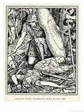 Achilles Pities Penthesilea after Slaying Her Art Giclee Poster Print by Henry Justice Ford, 18x24