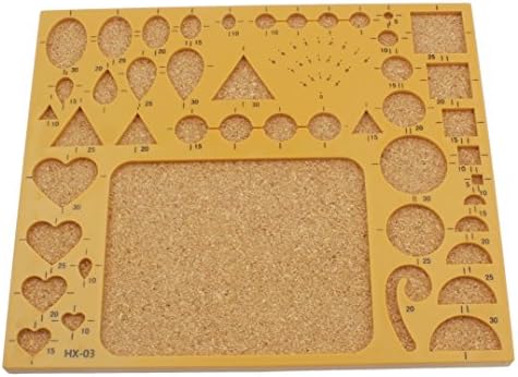 1 Pack DIY Quilling Board Template, 7 Inches x 8 Inches, Cork Board Surface For Scrapbooking, Card Making, Paper Flower Making, Arts And Craft Projects, Ideal Tool For Beginner, Intermediate, and Advanced Quillers, Yellow Color, BRAND NEW