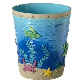 Turtle Bay Wastebasket by Creative Bath