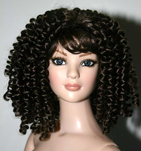Curly Dark Brown Wig w/ Bangs Size 7-8 American Model Tonner - Bernadette