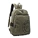 Nasis New Fashion Great Canvas Unisex Retro Vintage Backpack Rucksack for University Outdoor Camping Picnic Sports Laptop Multi-function Bag AL5043 (green)