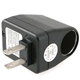 Universal AC to DC Car Cigarette Lighter Socket Adapter [US Plug]