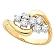 14K Yellow Gold Diamond Ring - 0.33 Ct.