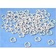 75 Split Ring Sterling Silver Bead String Parts 4.5mm