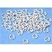 75 Split Ring Sterling Silver Bead String Parts 4.5mm