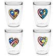 Patriotic Ladies 16 oz Insulated Beverage Tumblers Set, Clear (4 designs)