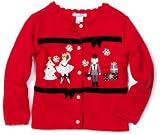 Hartstrings Toddler Girls Toddler Nutcracker Cardigan Sweater