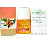 20% Vitamin C Skin Brightening Scrub, Exfoliator & Cleanser with Niacinamide (Vitamin B3), 5% Alpha Arbutin, Licorice, CoQ10, Astaxanthin - For Dull Skin, Wrinkles, Dark Spots - Phytosil 1.7 OZ