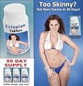 (90 Day Supply) Gain Weight Fast with safe Weight Gain Pills - "Too Skinny" - Extra Strength Ectoplan Tablets (women) - Great Diet Supplement! Excellent weight gainer! One of the best weight gain products! Terrific Birthday Present, Holiday or Christmas Gift or Stocking Stuffer!