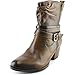 Earth Spruce Women Round Toe Leather Ankle Boot