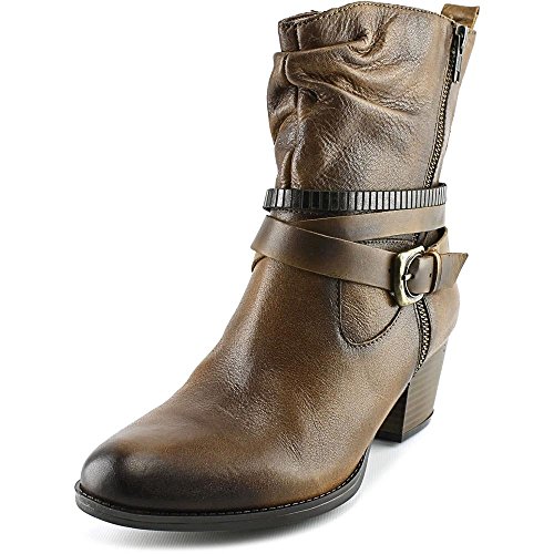 Earth Spruce Women Round Toe Leather Ankle Boot