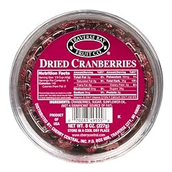 Traverse Bay Fruit Co. Dried Cranberries, 8-Ounce Containers  (Pack of 6)